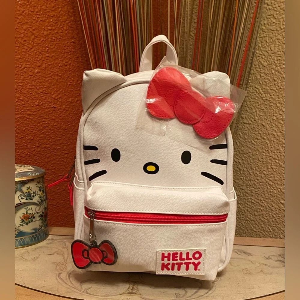 Hello Kitty - NEW - Sanrio Red and White Kids Backpack